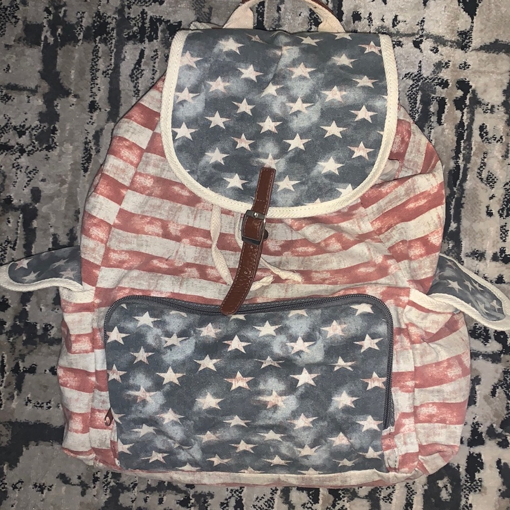 American flag backpack